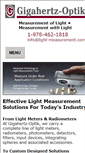 Mobile Screenshot of light-measurement.com